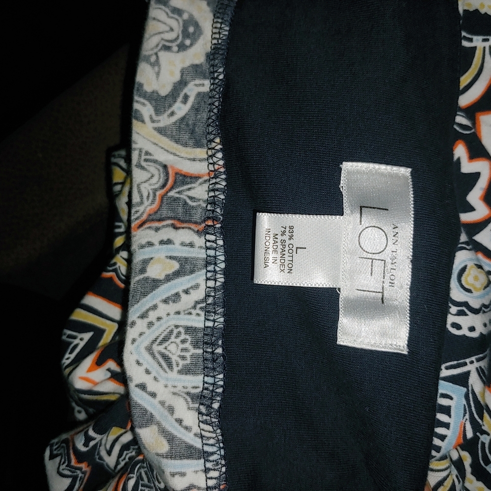 L LOFT Stretchy Printed Spaghetti Strap Mini Dress - Picture 3 of 3